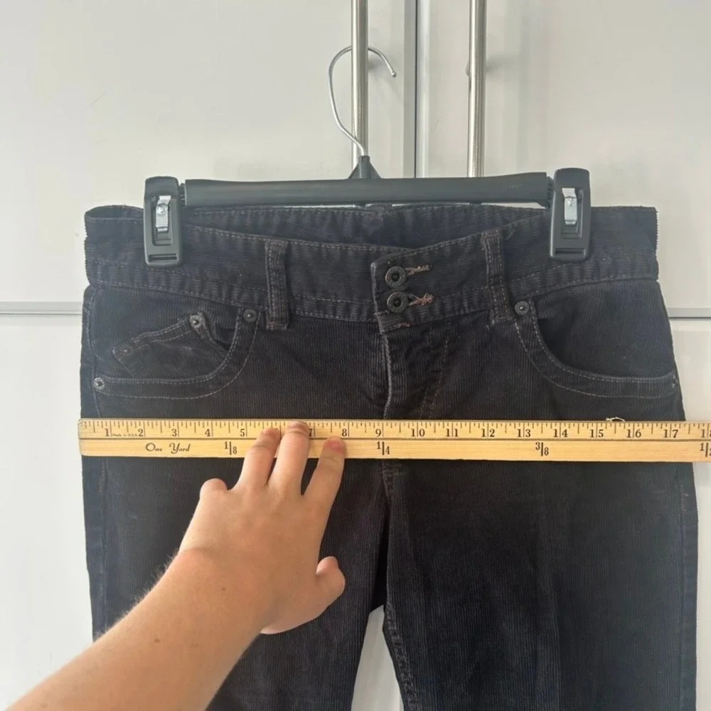 Polo Jeans Co Ralph Lauren Wendy Jean Corduroy Black Bootcut Pants Womens 28/6